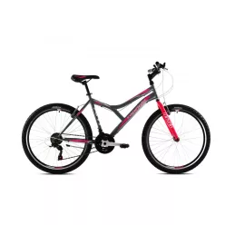   Capriolo Diavolo 600 26" női MTB kerékpár 19" Grafit-Rózsaszín 2020