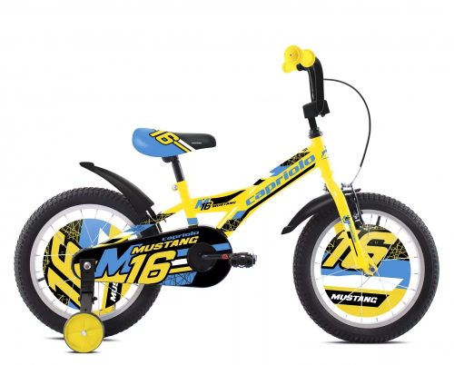 Capriolo Mustang 16" fiú gyerek kerékpár - Sárga-Kék