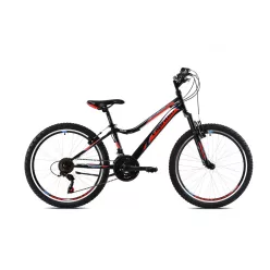 Capriolo-Diavolo-400-DX-FS-24-fiu-gyerek-kerekpar-Fekete-Piros