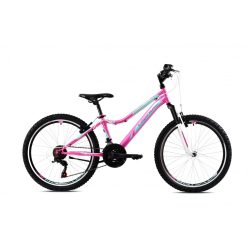   Capriolo Diavolo 400 DX FS 24" lány gyerek kerékpár Rózsaszín-Türkiz