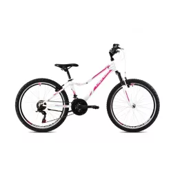 Capriolo-Diavolo-400-DX-FS-24-lany-gyerek-kerekpar-Feher-Rozsaszin