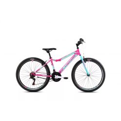   Capriolo Diavolo 600 DX 26" női MTB kerékpár 15" Rózsaszín-Türkiz - Extra kicsi vázzal - 2021