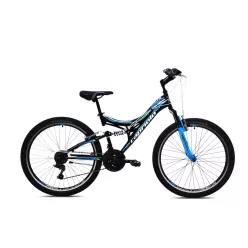   Capriolo CTX 260 26" összteleszkópos fiú kerékpár - 16"-os vázzal - Fekete-Kék