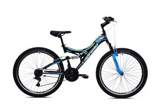 Capriolo CTX 260 26" összteleszkópos fiú kerékpár - 16"-os vázzal - Fekete-Kék