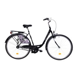   Capriolo Diana 1 sebességes női kontrás városi kerékpár 20" Fekete