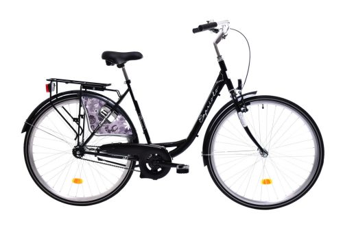 Capriolo Diana 1 sebességes női kontrás városi kerékpár 20" Fekete