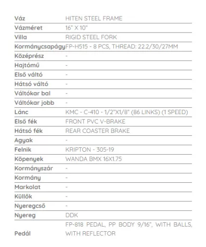 Capriolo-Mustang-16-fiu-gyerek-kerekpar-Fekete-Feher-Zold