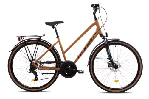 Capriolo Roadster Lady Trapez női trekking kerékpár 18" Mustársárga