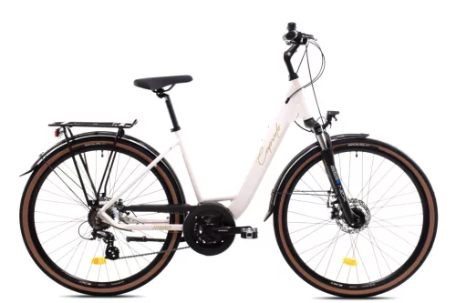 Capriolo Elegance Disc Dinamo női trekking kerékpár 18" Krém
