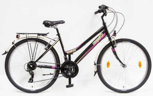 Csepel Ranger városi MTB női kerékpár-fekete színben