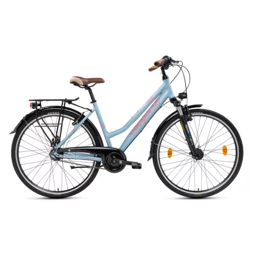 Kerékpár Csepel Spring 200 28" |  N7 - 7 sebességes (Shimano agyváltó) - Agydinamó - Női - Szürkéskék - 17"