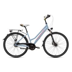   Kerékpár Csepel Spring 300 28" |  Alfine - 8 sebességes (Shimano agyváltó) - Agydinamó - Tárcsafék - Női - Szürke - 17"