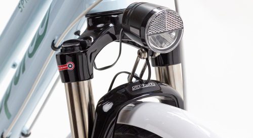 Kerékpár Csepel Spring 300 28" |  Alfine - 8 sebességes (Shimano agyváltó) - Agydinamó - Tárcsafék - Női - Szürke - 17"