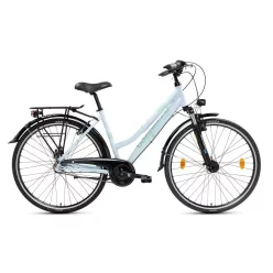   Kerékpár Csepel Spring 300 28" |  Alfine - 8 sebességes (Shimano agyváltó) - Agydinamó - Tárcsafék - Női - V.zöld - 17"