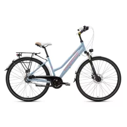   Kerékpár Csepel Spring 300 28" |  Alfine - 8 sebességes (Shimano agyváltó) - Agydinamó - Tárcsafék - Női - Szürke - 19"