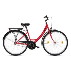  Csepel kerékpár Budapest A 28" - 1 sebességes - Női - Sötétpiros