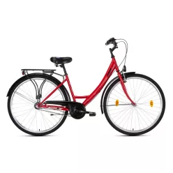  Csepel kerékpár Budapest A 28" N3 - 3 sebességes (Shimano agyváltó) - Női - Sötétpiros