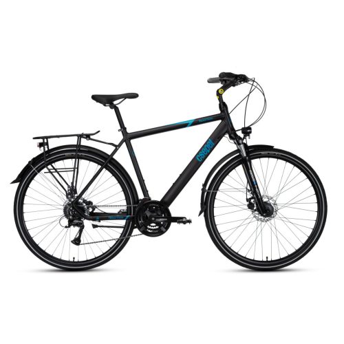 Csepel Traction 200 Férfi trekking Kerékpár | agydinamóval - 21 sebességes - Fekete - 23" Extra nagy vázzal