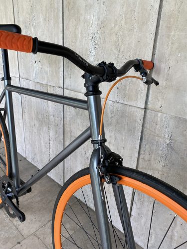 Fixi kerékpár - Egyedi - Férfi - Titán szürke / Narancs