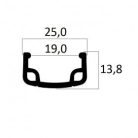 Abroncs 24x1 3/8 alu 19-540 36l Beretta e-25