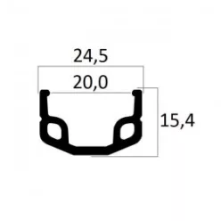 Abroncs 28x1 1/2 alu 20-635 36l Beretta ws-25