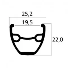 Abroncs 29 duplafalú Fekete 36l 20-622 disc Beretta disc-25