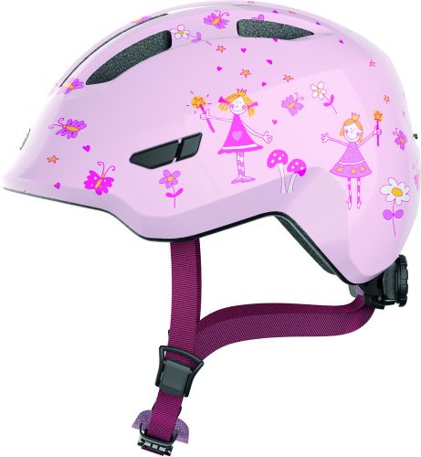 ABUS kerékpáros gyerek sisak - Smiley 3.0 - In-Mold - purple star - S (45-50 cm)