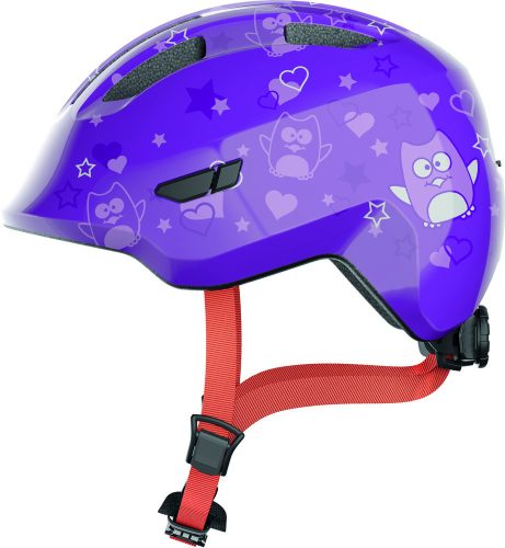 ABUS kerékpáros gyerek sisak Smiley 3.0, In-Mold, purple star, S (45-50 cm)