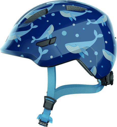 ABUS kerékpáros gyerek sisak Smiley 3.0, In-Mold, blue whale, M (50-55 cm)