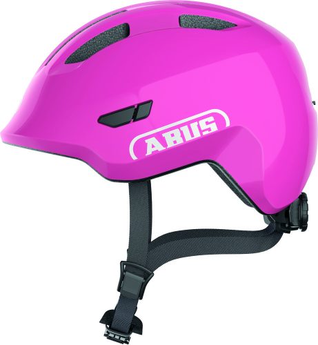 ABUS kerékpáros gyerek sisak Smiley 3.0, In-Mold, shiny pink, S (45-50 cm)
