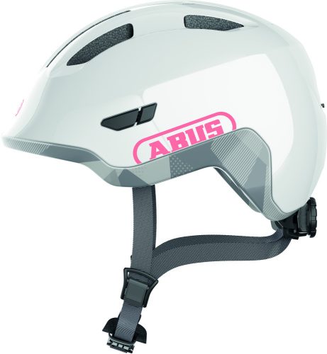 ABUS kerékpáros gyerek sisak Smiley 3.0 ACE LED, In-Mold, shiny white, S (45-50 cm)