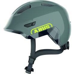   ABUS kerékpáros gyerek sisak Smiley 3.0 ACE LED, In-Mold, shiny grey, M (50-55 cm)