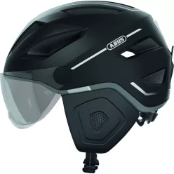 ABUS-kerekparos-varosi-sisak-Pedelec-20-ACE-In-Mold-beepített-atlatszó-szemüveggel-velvet-black-L-56-62-cm