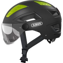 ABUS-kerekparos-varosi-sisak-Hyban-20-ACE-ABS-beepített-atlatszó-szemüveggel-titan-XL-58-63-cm