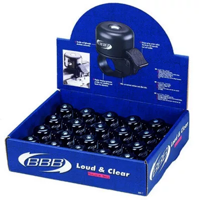 BBB Cycling kerékpáros csengő display BBB-11 Loud & Clear 20db fekete