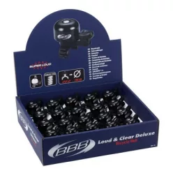   BBB Cycling kerékpáros csengő display BBB-15D Loud & Clear Deluxe, 20db, fekete