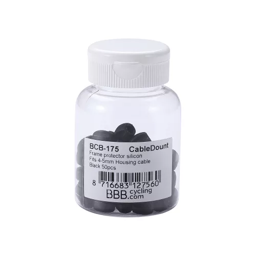 BBB Cycling kerékpáros vázvédő BCB-175 CableWrap, szilikon, 4-5 mm-es bovdenházakhoz, fekete (50 db)