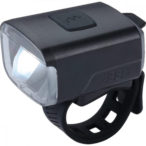 BBB Cycling kerékpáros első lámpa BLS-143 Stud, 130 lumen, 4 mód, micro USB tölthető 1000 mAh akku, gumis felfogatással