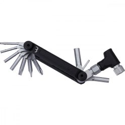   BBB Cycling kerékpáros szerszám - marokszerszám BTL-203 RoyalFold CO2 Inflator, 16 funkció, láncszem tartóval és CO2 pumpával, fekete