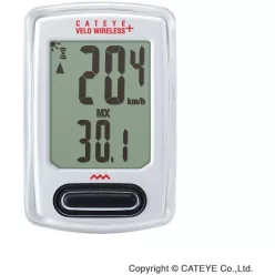   Cateye Velo Wireless Computer - 8 funkciós - vezeték nélküli - háttérvilágítás - fehér