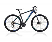   Cross GRX9 DB 29" férfi MTB kerékpár - 46 cm - matt fekete-kék