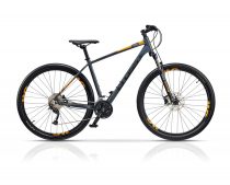   Cross Fusion 9 29" férfi MTB kerékpár - 50 cm - mattszürke-narancs