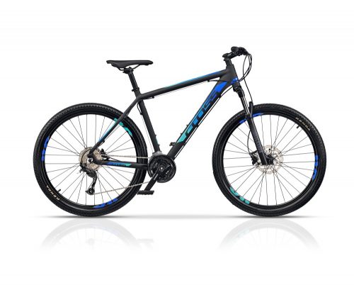 Cross GRX9 DB 27,5" Férfi MTB kerékpár- 46 cm - matt fekete-kék
