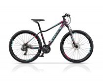   Cross Causa SL1 27,5" női MTB kerékpár - 40 cm - matt fekete-türkiz