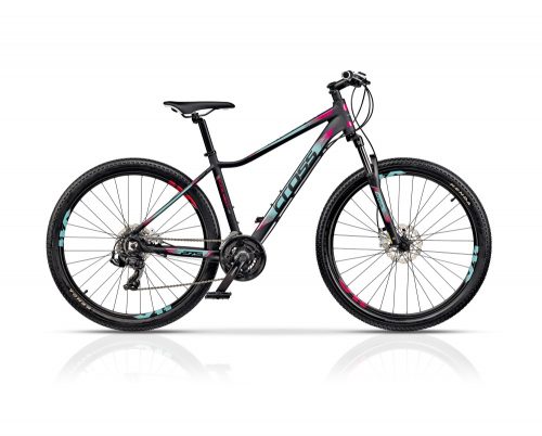 Cross Causa SL1 27,5" női MTB kerékpár - 40 cm - matt fekete-türkiz