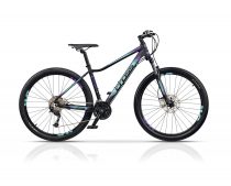   Cross Causa SL3 27,5" női MTB kerékpár - 44 cm - matt fekete-kék