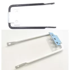   Csomagtartó rögzítő kengyel 130mm./tartozék/ fekete/fehér egyenes