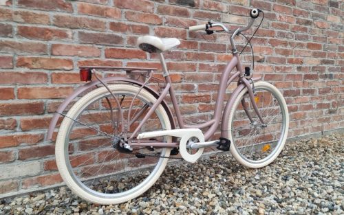 Cervo Verona Premium női városi kerékpár - 3 sebességes agyváltós - 26" - Matt púder színben