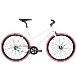 Cervo Rimini női fixi kerékpár - Fehér / Rózsaszín