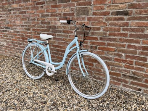 Cervo Salerno ALU Premium női városi kerékpár 28" méretben - 1 sebességes kontrás - Babyblue